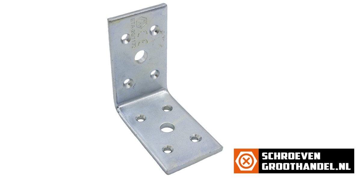 Alternatieve afbeelding voor Balkenwinkel 65x65x40mm verzinkt 1 Stück