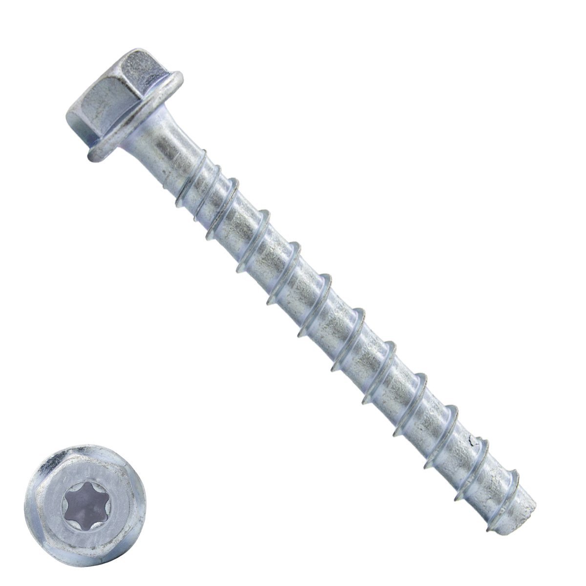 Alternatieve afbeelding voor Betonschrauben 8x80mm verzinkt Sechkantkopf 50 Stück