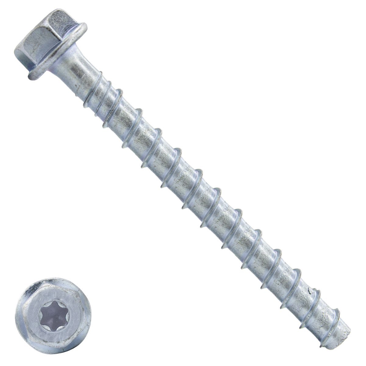 Alternatieve afbeelding voor Betonschrauben 8x120mm verzinkt Sechskantkopf 25 Stück