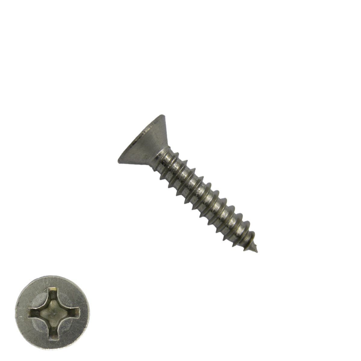Alternatieve afbeelding voor Blechschrauben Edelstahl A2 3,9x16mm Senkkopf philips DIN7982 200 Stück