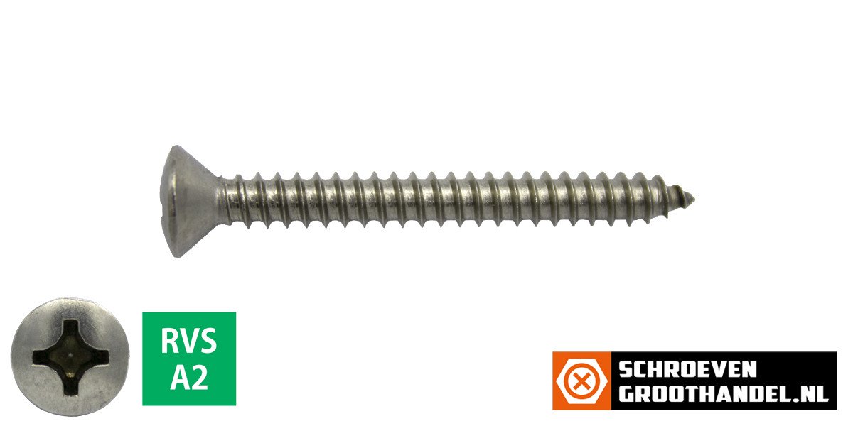 Alternatieve afbeelding voor Blechschrauben Edelstahl A2 5,5x45mm Linsensenkkopf philips DIN7983 200 Stück