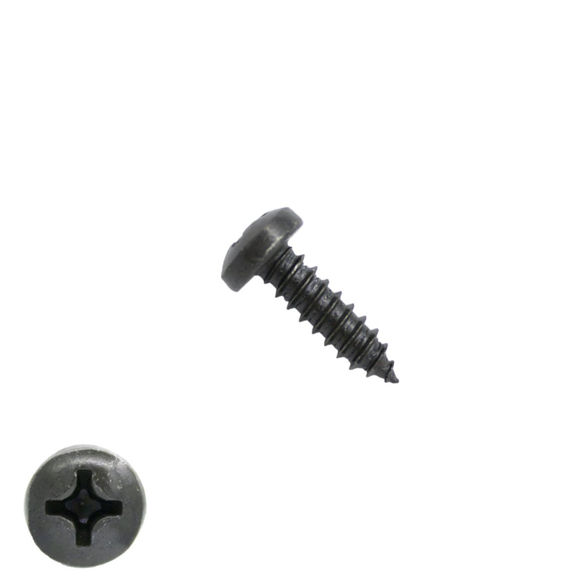Alternatieve afbeelding voor Blechschrauben Schwarz verzinkt 3,5x9,5mm Linsenkopf philips DIN7981 200 Stück