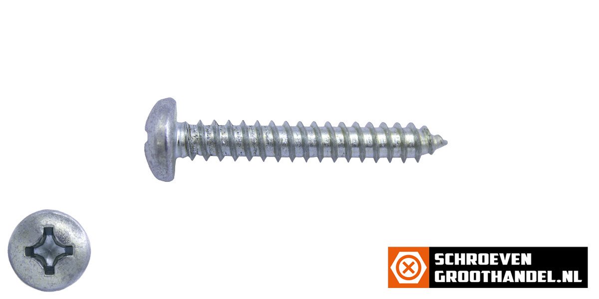 Alternatieve afbeelding voor Blechschrauben verzinkt 4,2x38mm Linsenkopf philips DIN7981 200 Stück