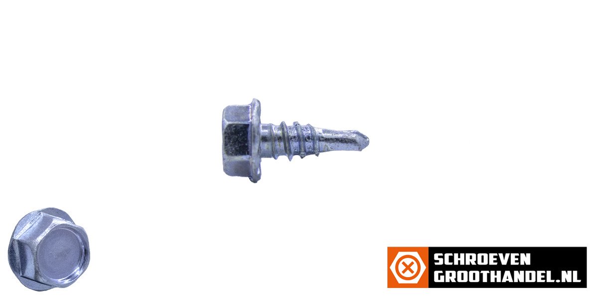 Alternatieve afbeelding voor Bohrschrauben verzinkt 4,2x13mm Sechskantkopf DIN7504-K 200 Stück