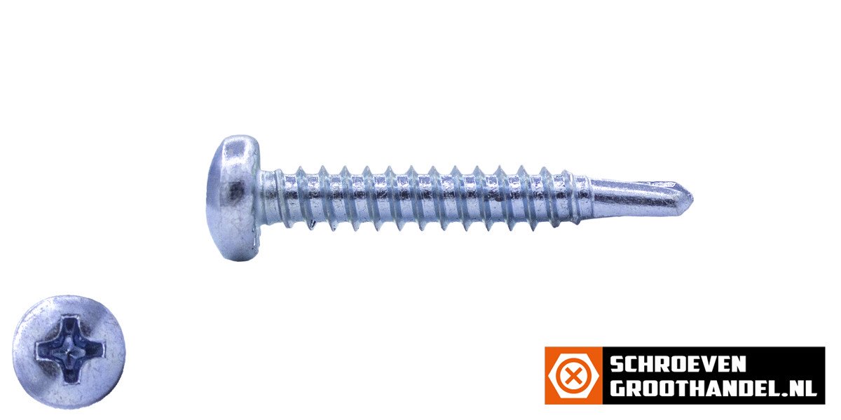 Alternatieve afbeelding voor Bohrschrauben verzinkt 4,2x32mm Linsenkopf philips DIN7504-N 200 Stück