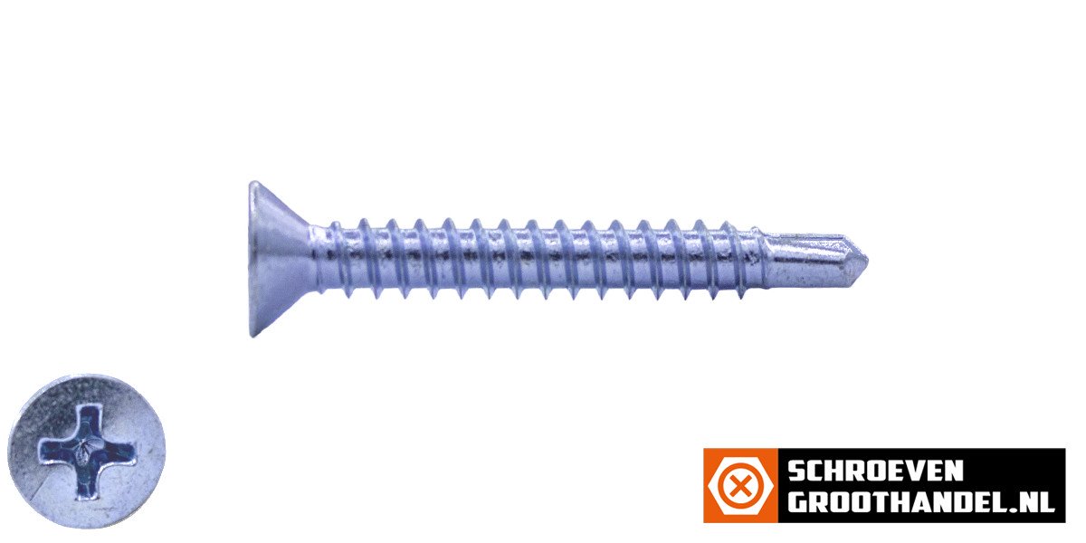 Alternatieve afbeelding voor Bohrschrauben verzinkt 4,2x38mm Senkkopf philips DIN7504-P 200 Stück