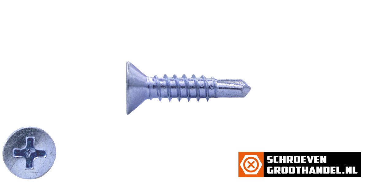 Alternatieve afbeelding voor Bohrschrauben verzinkt 4,8x16mm Senkkopf philips DIN7504-P 200 Stück