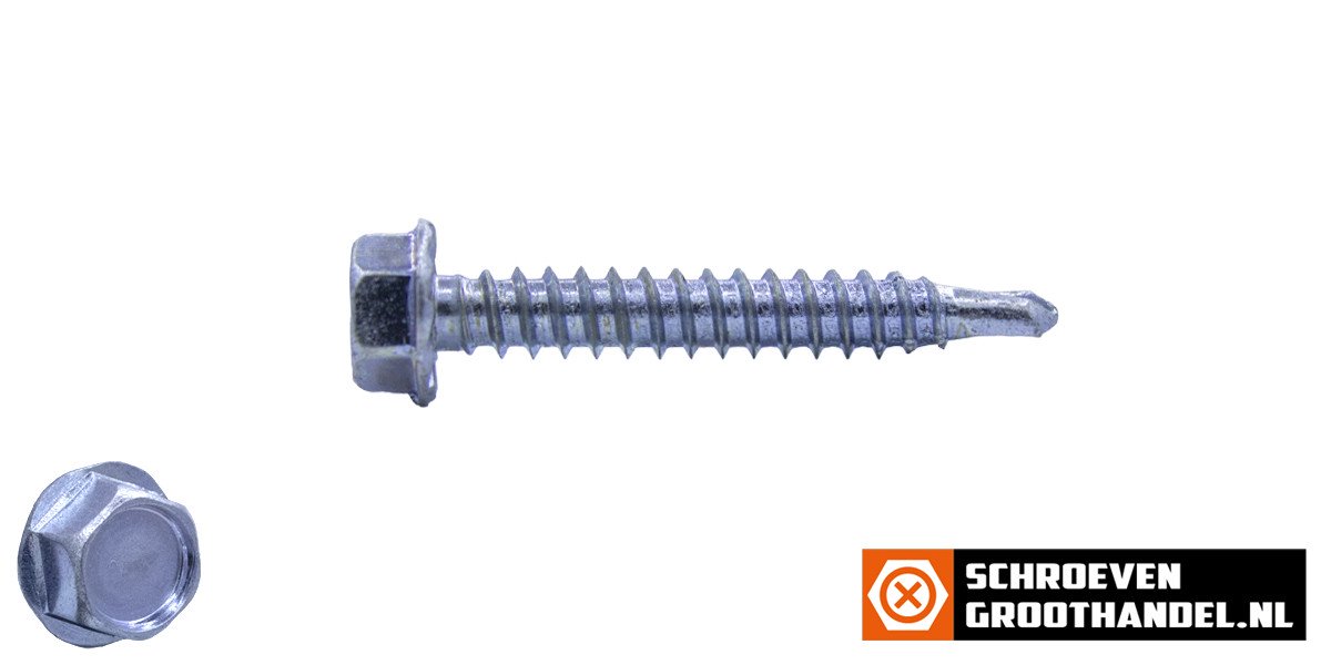 Alternatieve afbeelding voor Bohrschrauben verzinkt 4,8x32mm Sechskantkopf DIN7504-K 200 Stück