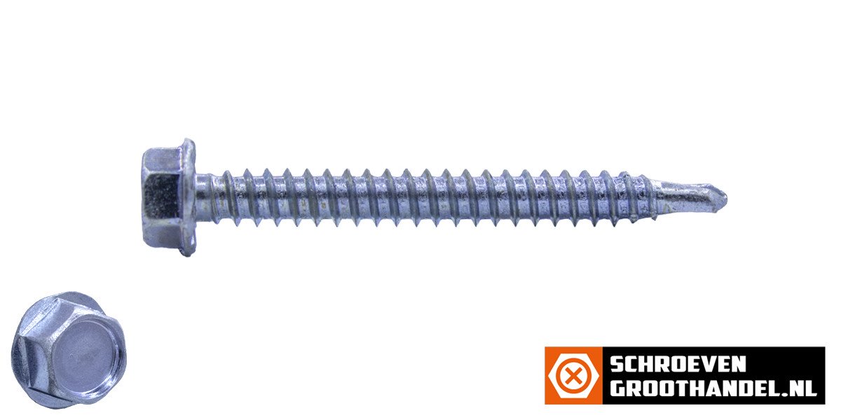 Alternatieve afbeelding voor Bohrschrauben verzinkt 4,8x50mm Sechskantkopf DIN7504-K 200 Stück
