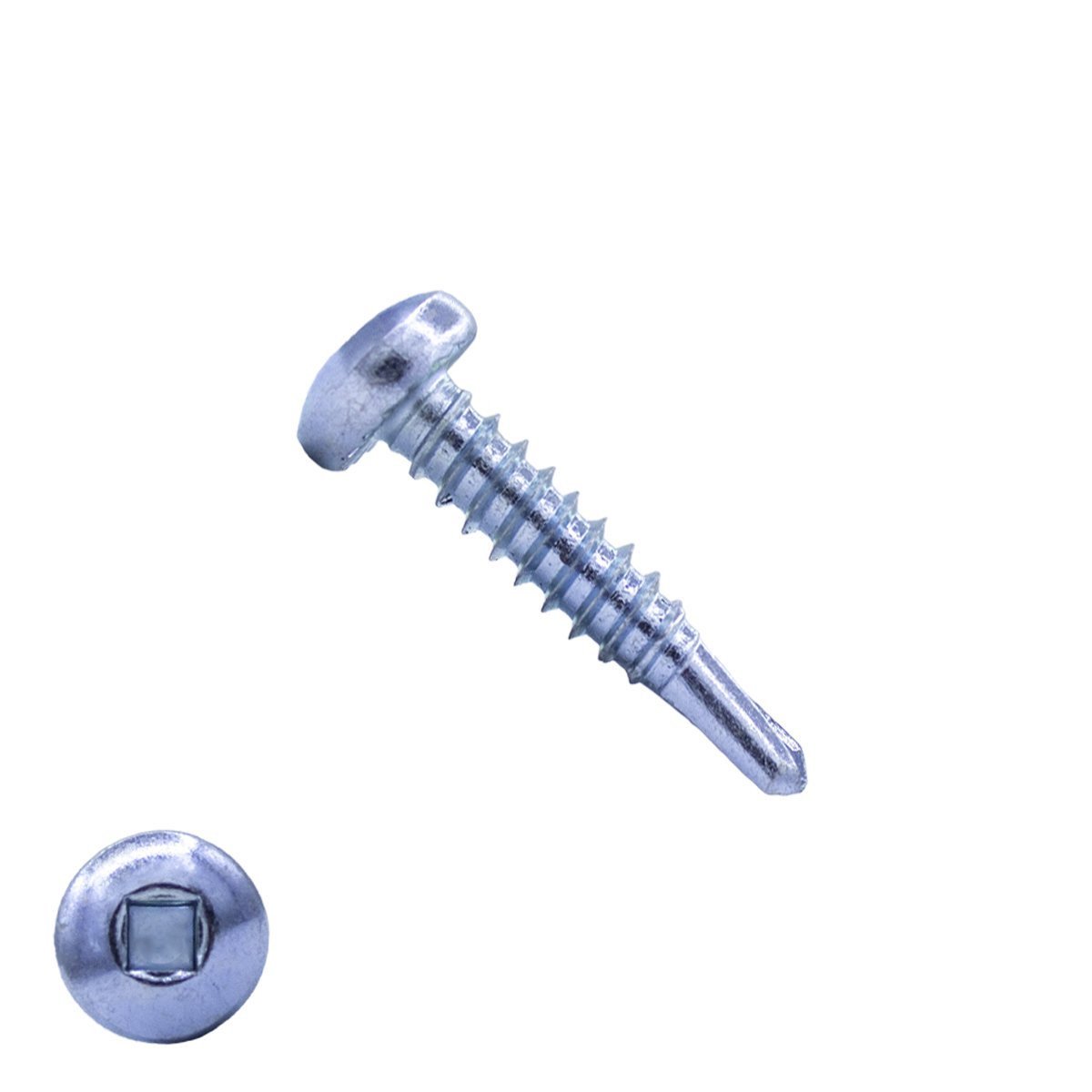 Alternatieve afbeelding voor Bohrschrauben verzinkt 5,5x25mm Linsenkopf squaredrive DIN7504-V 200 Stück