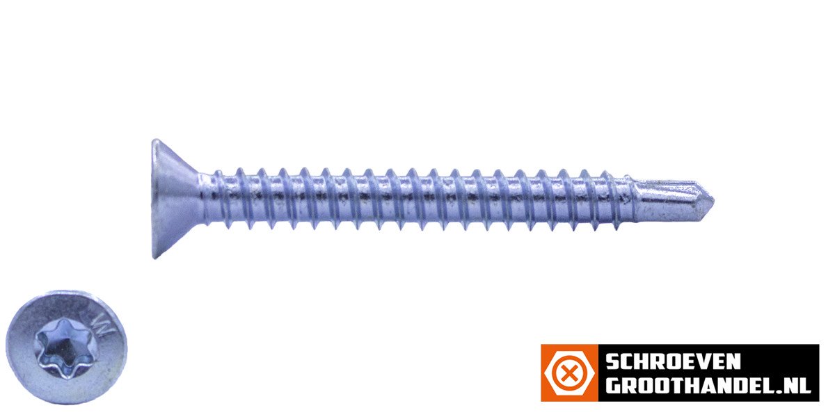 Alternatieve afbeelding voor Bohrschrauben verzinkt 5,5x45mm Senkkopf TORX DIN7504-P 200 Stück
