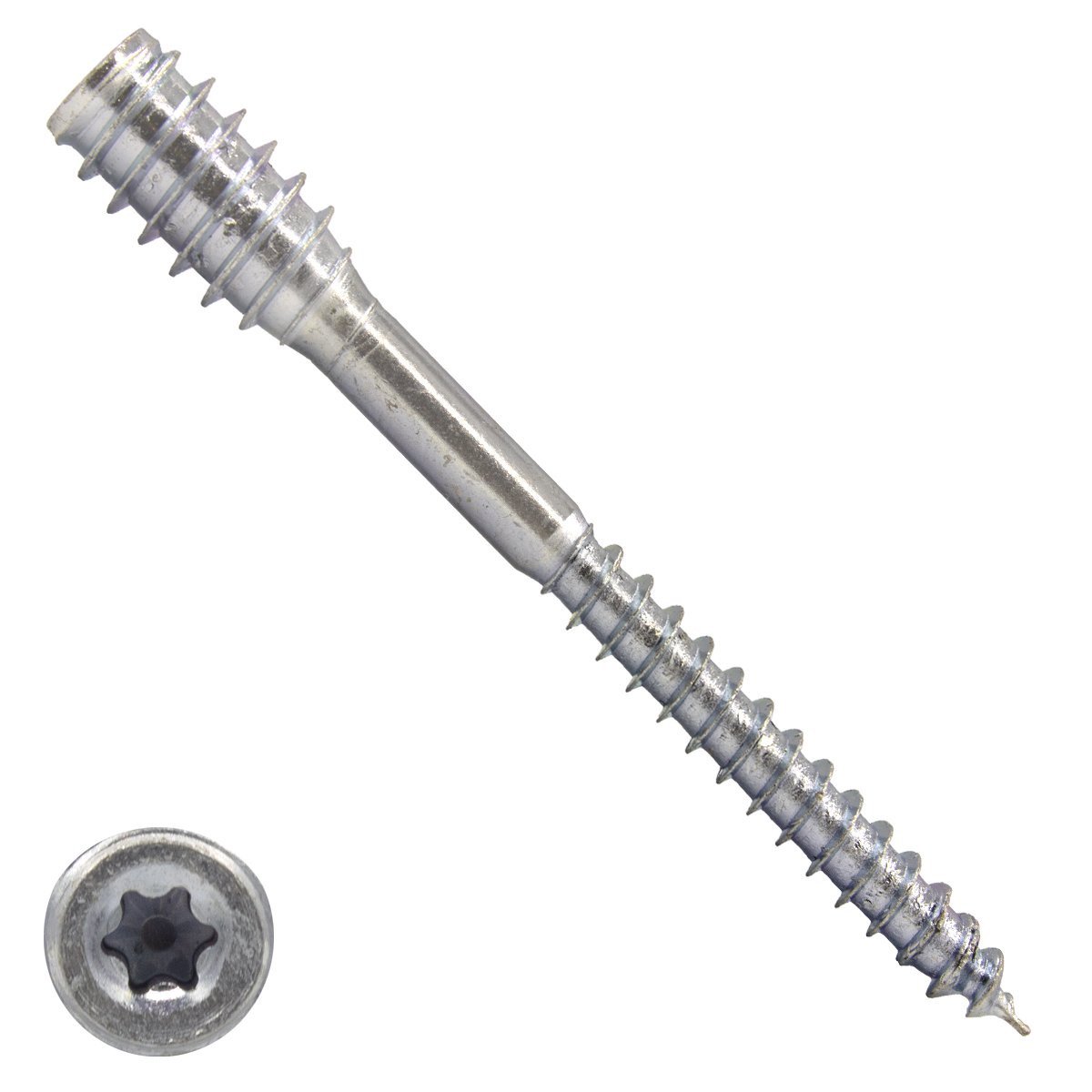 Alternatieve afbeelding voor Distanzschrauben 6x200mm (135-155mm) verzinkt 50 Stück