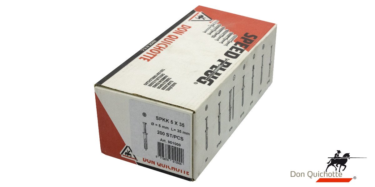 Alternatieve afbeelding voor Don Quichotte speedplug SPKK 5x35 200 Stück