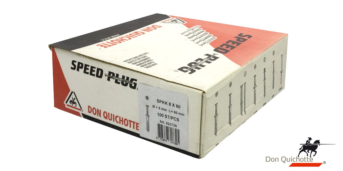 Alternatieve afbeelding voor Don Quichotte speedplug SPKK 8x60 100 Stück