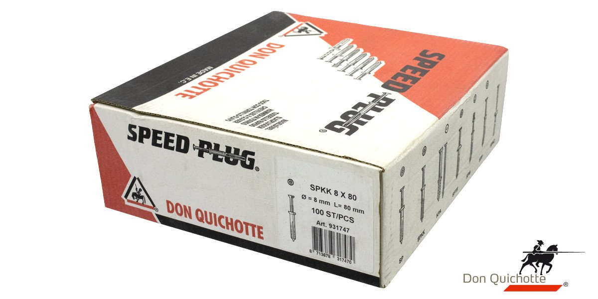Alternatieve afbeelding voor Don Quichotte speedplug SPKK 8x80 100 Stück
