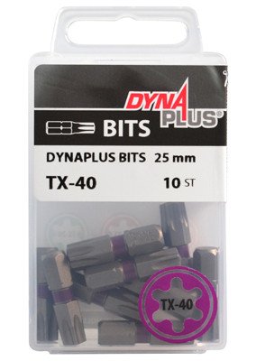 Alternatieve afbeelding voor Dynaplus bit TORX-40 LILA 25mm 10 Stück