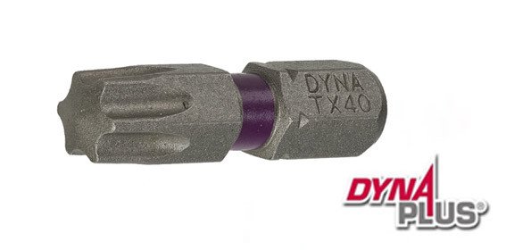 Alternatieve afbeelding voor Dynaplus bit TORX-40 LILA 25mm 10 Stück