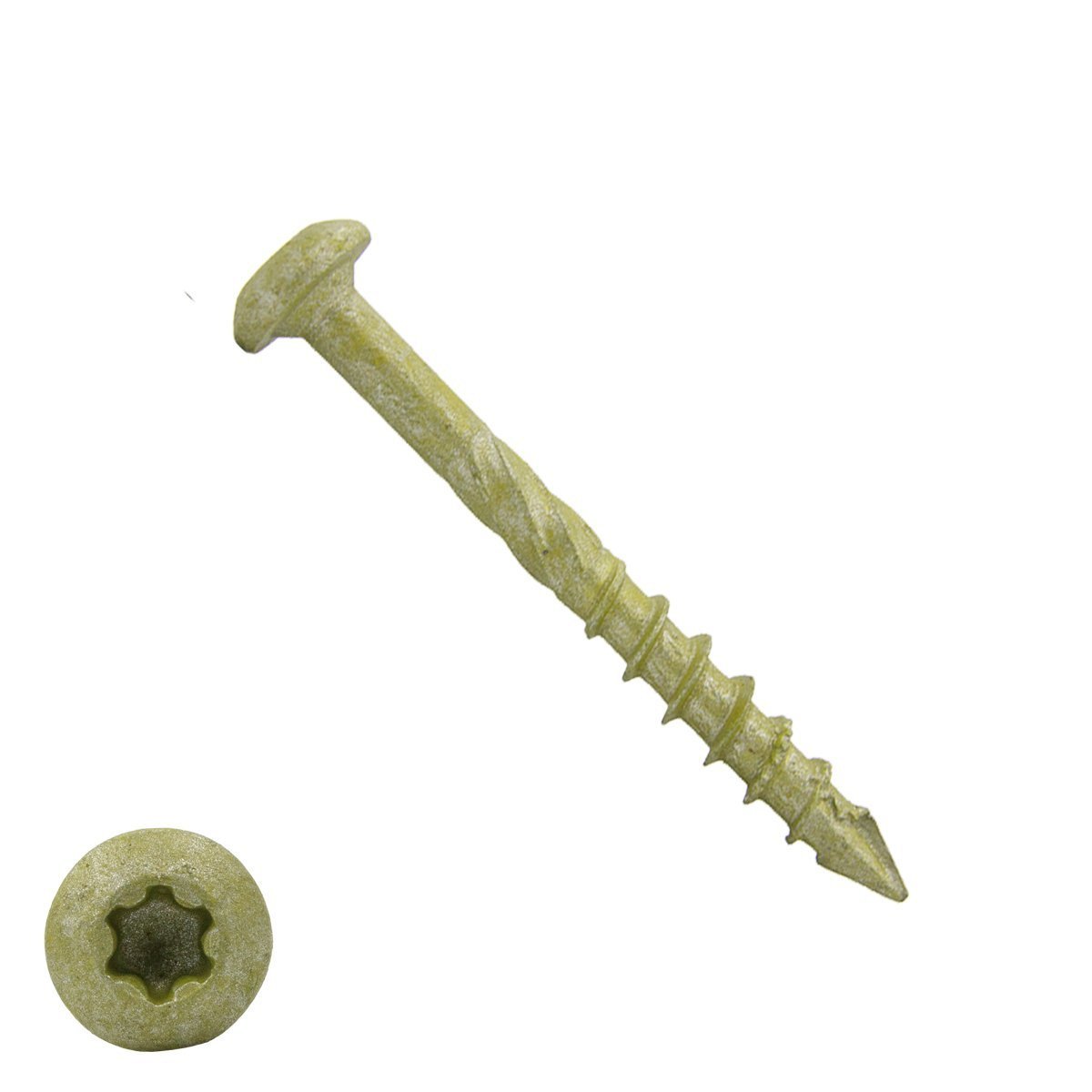 Alternatieve afbeelding voor Dynaplus Fassadenschrauben 4x40mm Teilgewinde AR-Coating Bronze Linsenkopf TORX 200 Stück