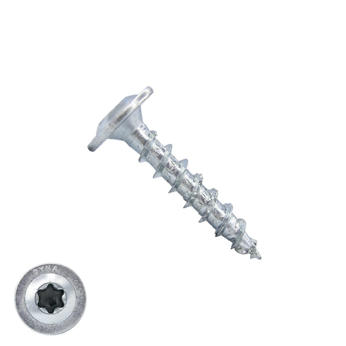 Alternatieve afbeelding voor Dynaplus Holzbauschrauben 6x30mm verzinkt Tellerkopf mit Cut-Spitze TORX 200 Stück