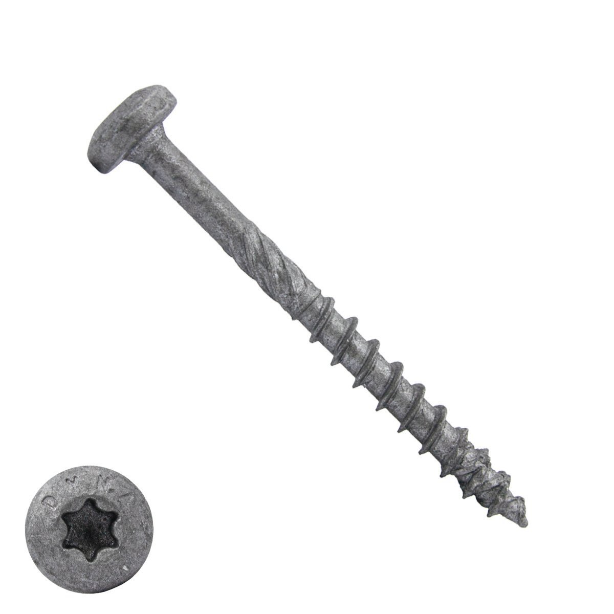 Alternatieve afbeelding voor Dynaplus Spanplattenschrauben 4,5x60mm Teilgewinde AR-Coating Grau Linsenkopf TORX 200 Stück