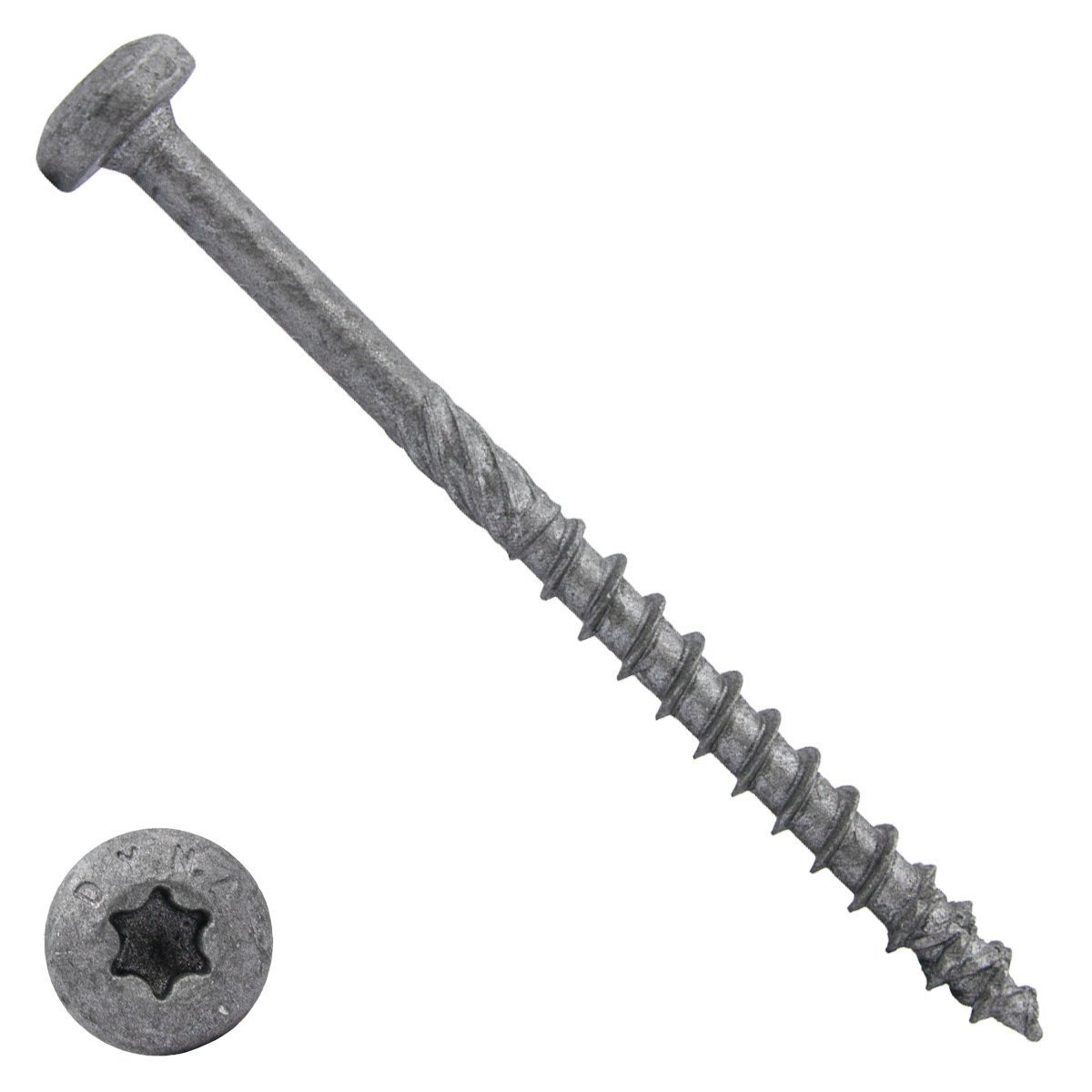 Alternatieve afbeelding voor Dynaplus Spanplattenschrauben 6x100mm Teilgewinde AR-Coating Grau Linsenkopf TORX 100 Stück