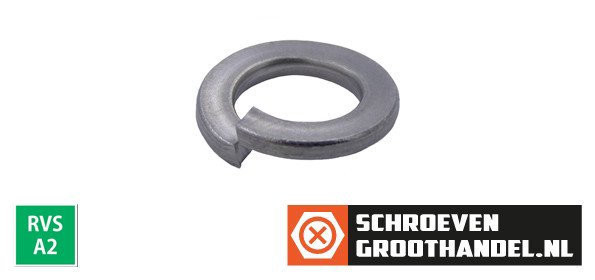 Alternatieve afbeelding voor Federringe M6 Edelstahl A2 DIN127B 200 Stück