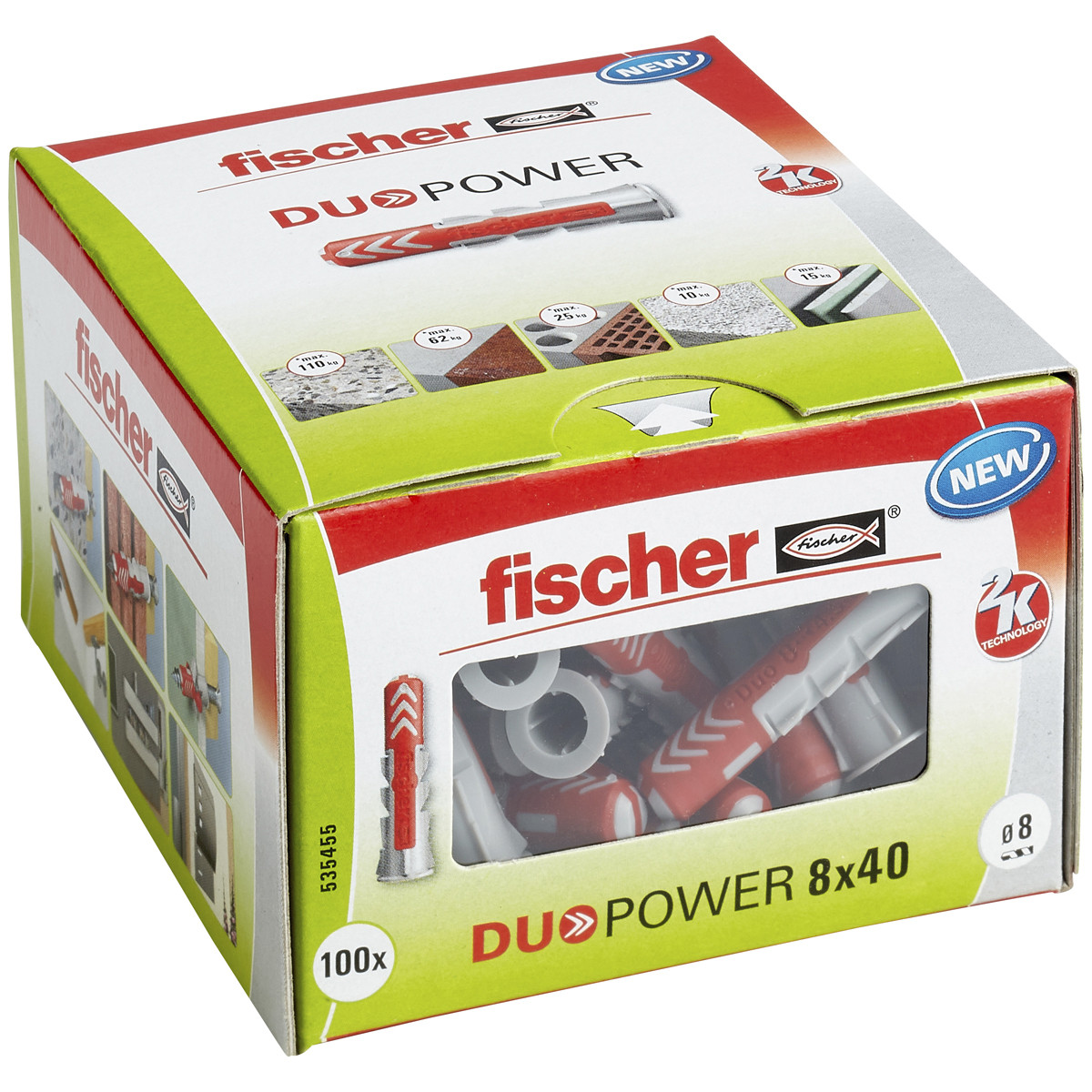 Alternatieve afbeelding voor fischer Duopower Dübel 8x40 100 Stück