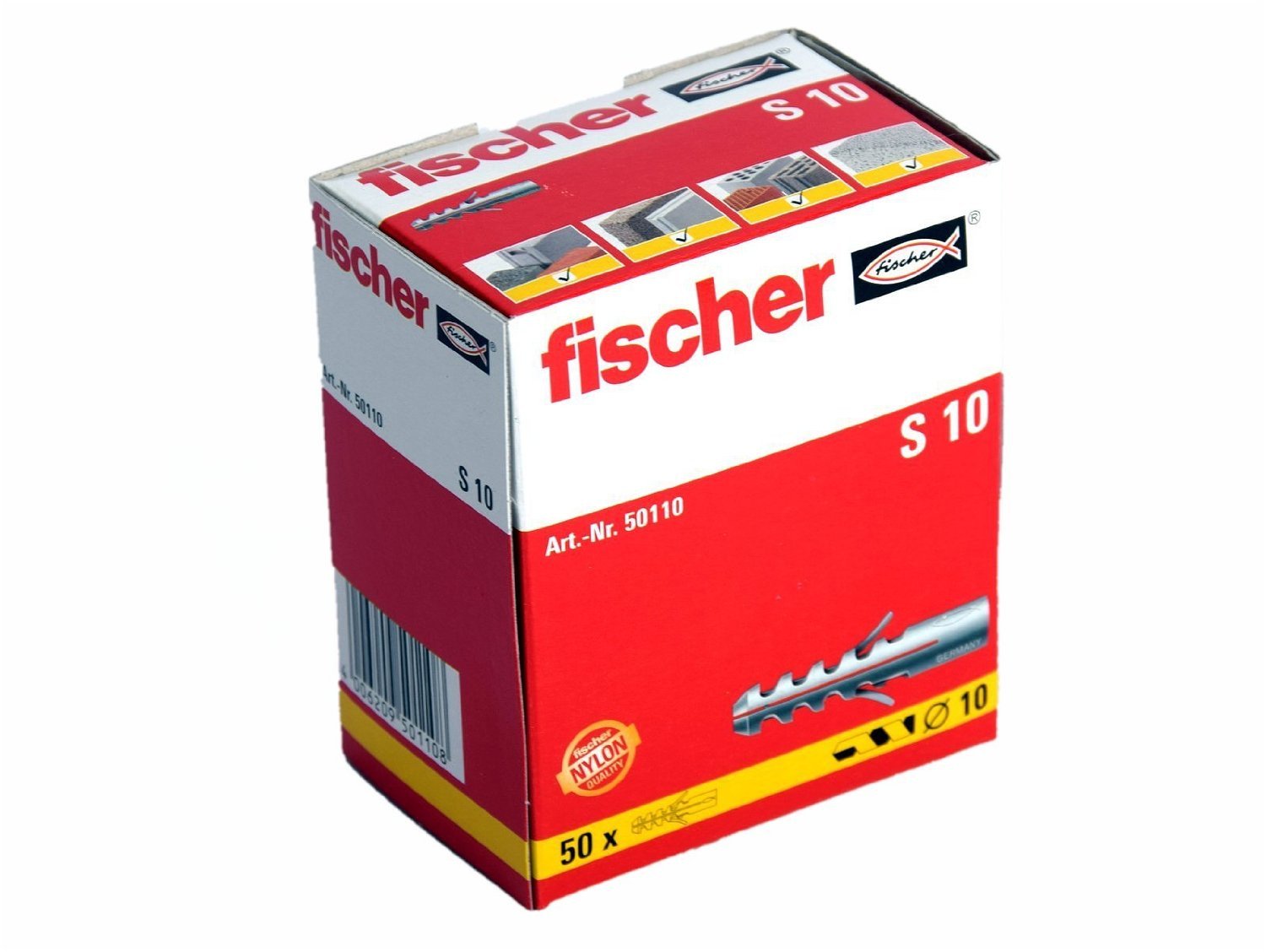 Alternatieve afbeelding voor fischer Dübel S 10 50 Stück