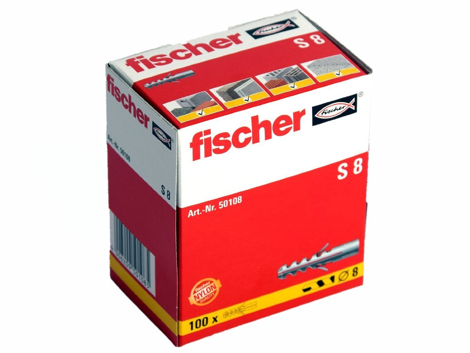 Alternatieve afbeelding voor fischer Dübel S 8 100 Stück