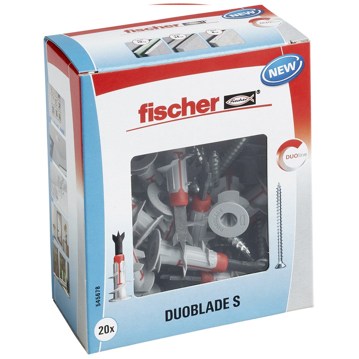 Alternatieve afbeelding voor fischer DuoBlade S mit Schrauben 20 Stück