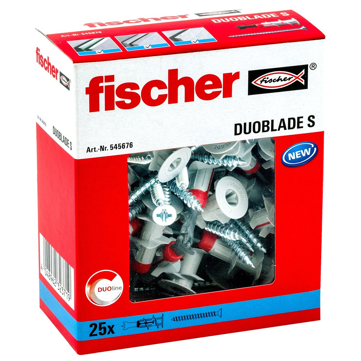 Alternatieve afbeelding voor fischer DuoBlade S mit Schrauben 25 Stück
