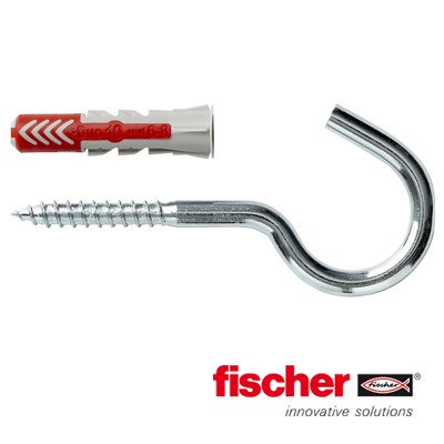 Alternatieve afbeelding voor fischer Duopower Dübel 10x50 RH G mit große Rundhaken 2 Stück