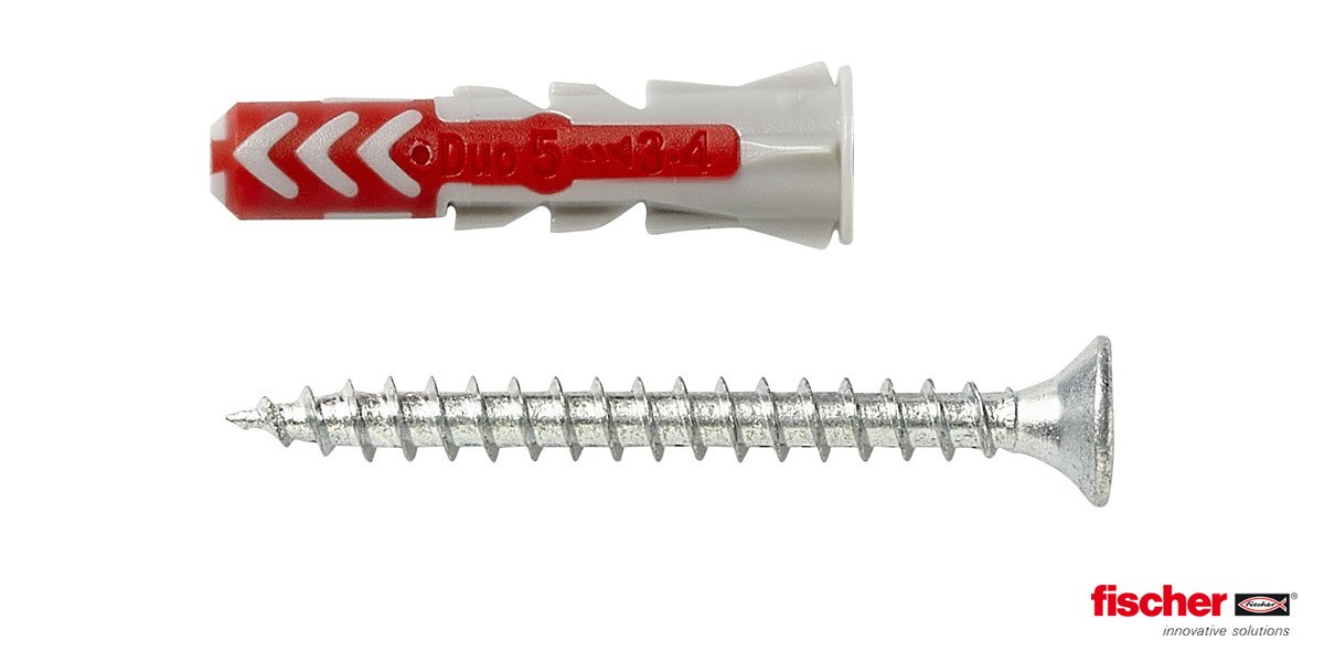 Alternatieve afbeelding voor fischer Duopower Dübel 5x25 S mit Schrauben 50 Stück