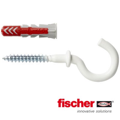 Alternatieve afbeelding voor fischer Duopower Dübel 6x30 RH N mit nylon Rundhaken 6 Stück