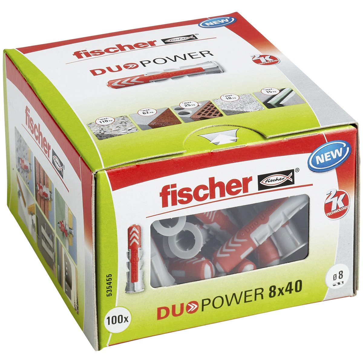 Alternatieve afbeelding voor fischer Duopower Dübel 8x40 100 Stück