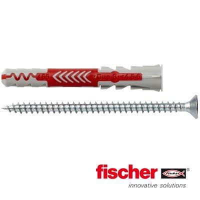 Alternatieve afbeelding voor fischer Duopower Dübel 8x65 S mit Schrauben 4 Stück