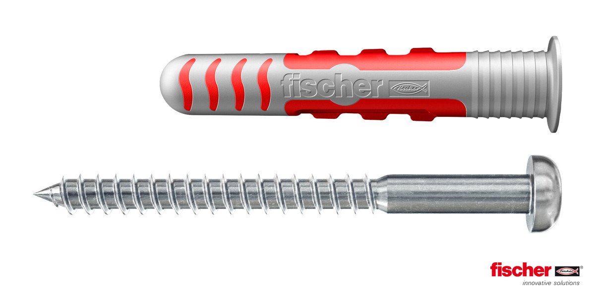 Alternatieve afbeelding voor fischer DuoSeal Dübel 8x48 S PH mit Edelstahl A2 TX Linsenkopfschrauben 6x70 25 Stück