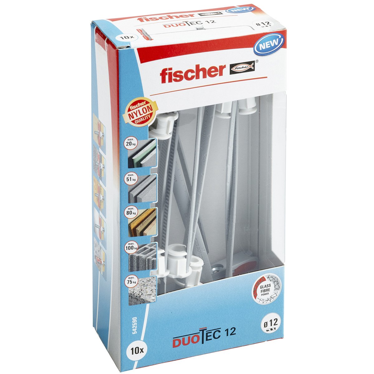 Alternatieve afbeelding voor fischer DuoTec Hohlraumdübel 12mm 10 Stück