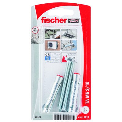 Alternatieve afbeelding voor fischer Schwerlastanker TA M6 S/10 mit Sechskantschrauben mit Schaft 6x60mm 2 Stück