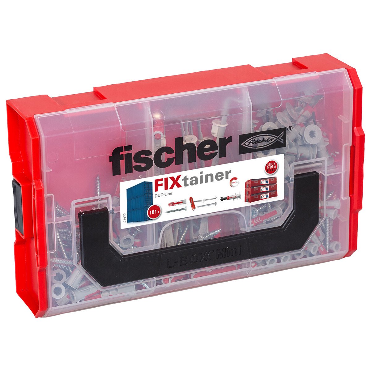 Alternatieve afbeelding voor fischer Sortimentskasten Fixtainer Duoline