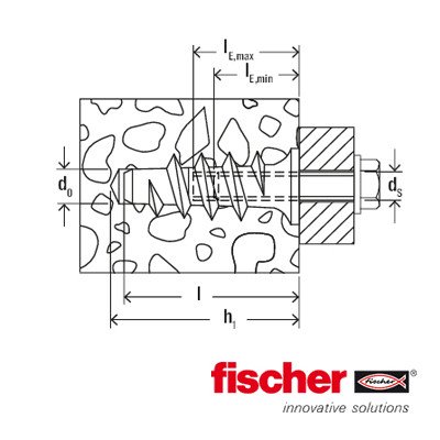 Alternatieve afbeelding voor fischer Turbo Porenbetondübel FTP K4 4 Stück