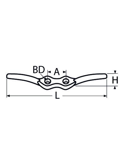 Alternatieve afbeelding voor Flaggenklampe 114mm Edelstahl A4 1 Stück
