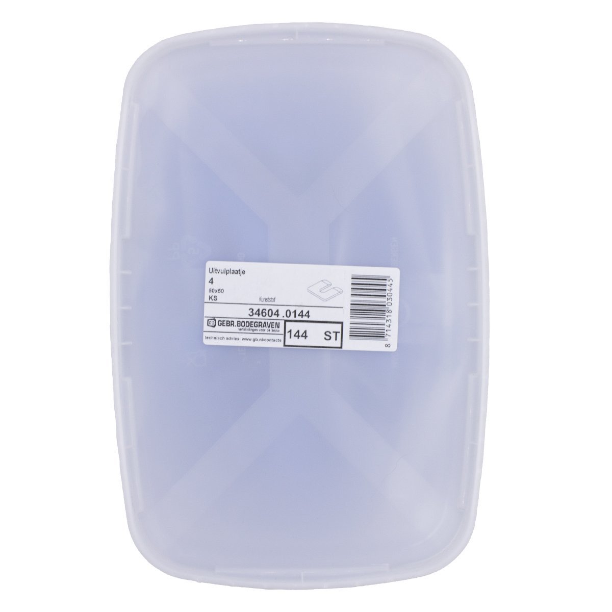 Alternatieve afbeelding voor GB Justierplatten 4mm Blau 144 Stück