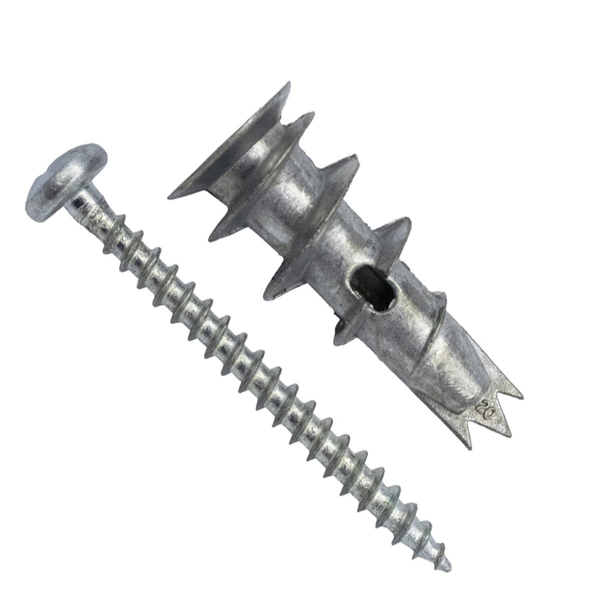 Alternatieve afbeelding voor Gipsplattendübel Metall 32mm mit Schrauben 4mm 6 Stück
