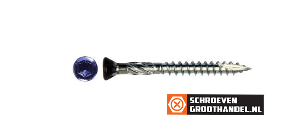 Alternatieve afbeelding voor Holzbauschrauben Kopflackiert 5x80mm Edelstahl C1 RAL9005 Tiefschwarz TORX 200 Stück