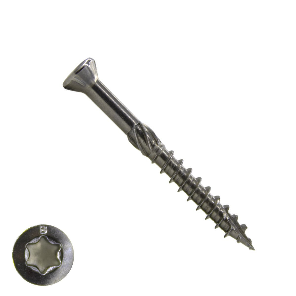 Alternatieve afbeelding voor Holzbauschrauben CSK 4,0x35/24mm Edelstahl C1 Fräskopf TORX 200 Stück