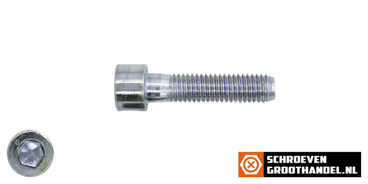 Alternatieve afbeelding voor Inbusschrauben  M3 x 30mm verzinkt Zylinderkopf Din912 100 Stück