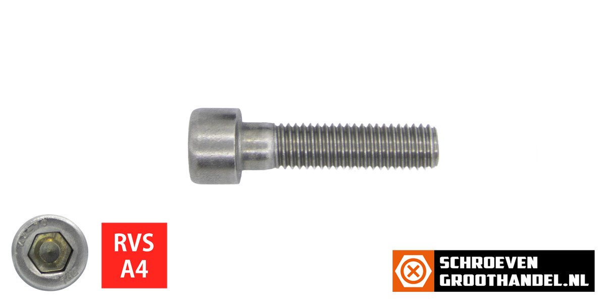 Alternatieve afbeelding voor Inbusschrauben  M5 x 30mm Edelstahl A4 Zylinderkopf Din912 100 Stück