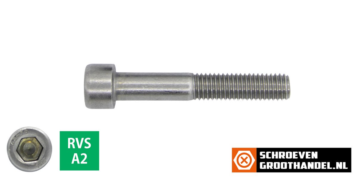 Alternatieve afbeelding voor Inbusschrauben  M6 x 60mm Edelstahl A2 Zylinderkopf Din912 100 Stück