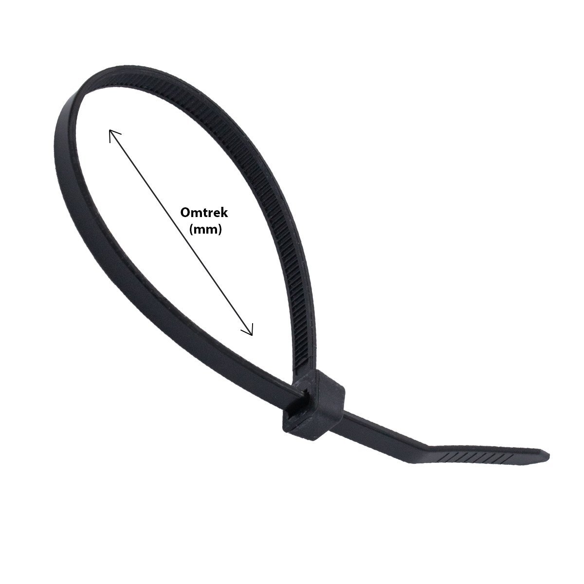 Alternatieve afbeelding voor Kabelbinder 4,8x530mm nylon Schwarz 100 Stück